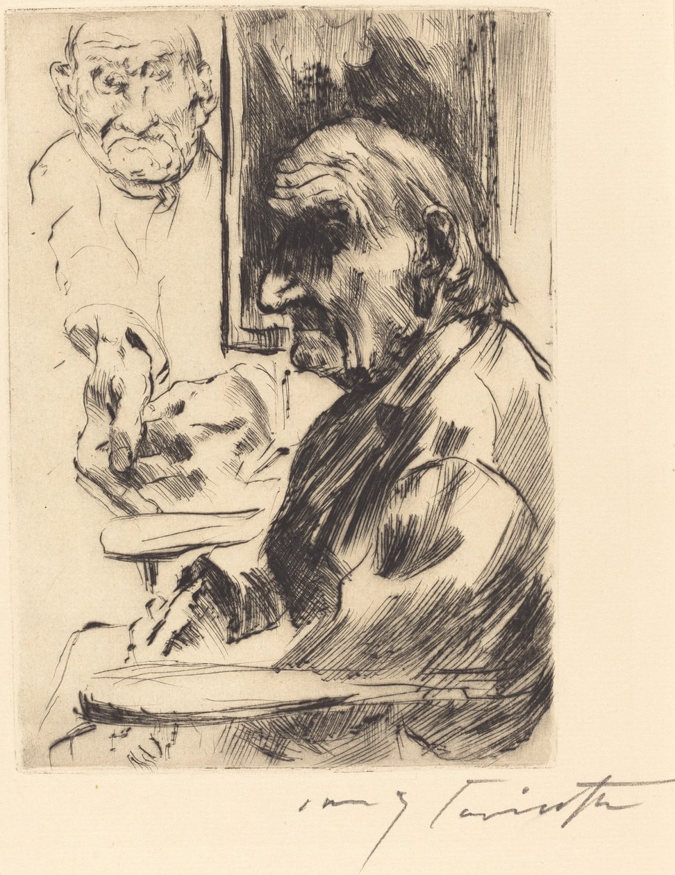 Alter Mann (gammal man) av Lovis Corinth