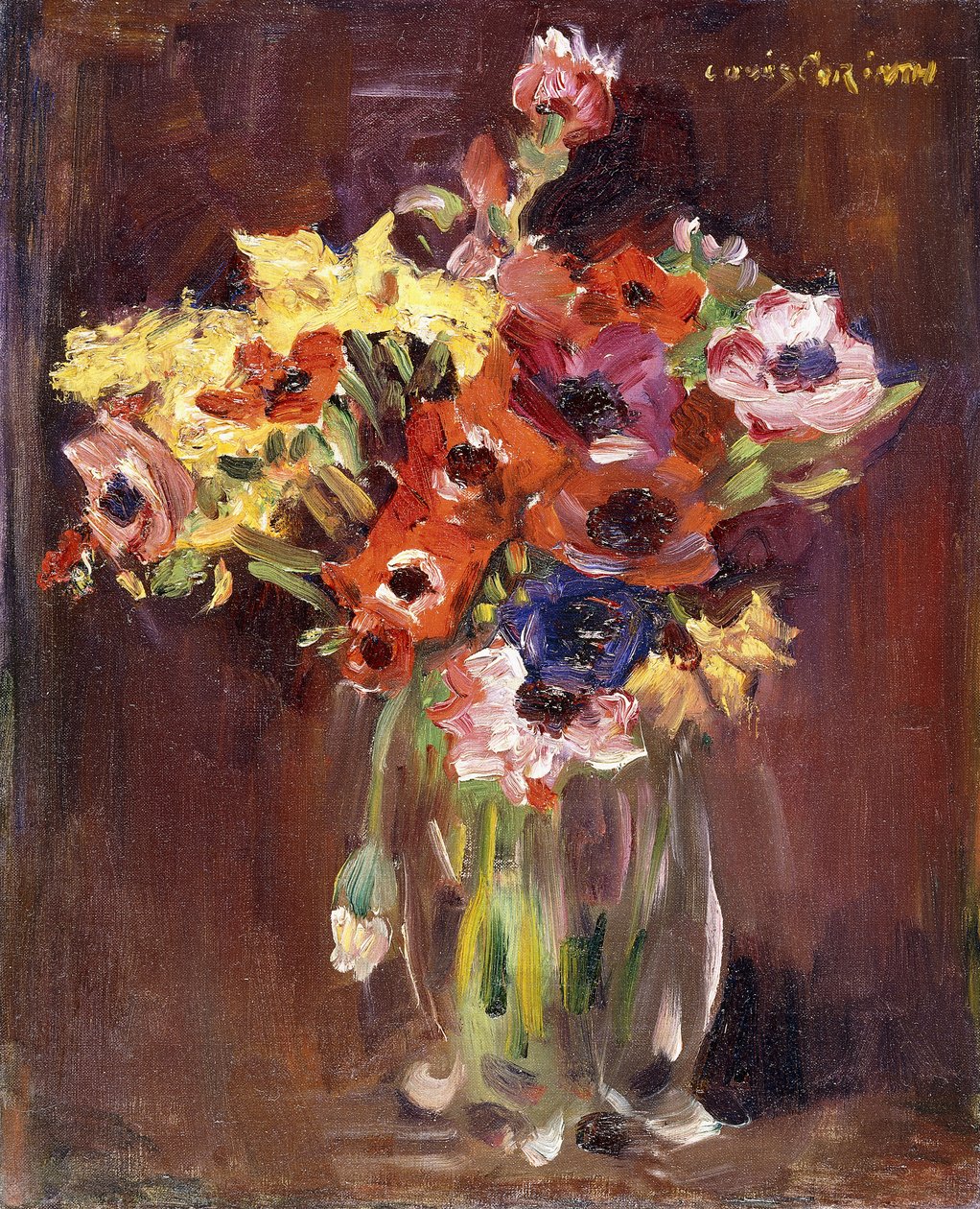 Anemoner; Anemoner, 1910 av Lovis Corinth