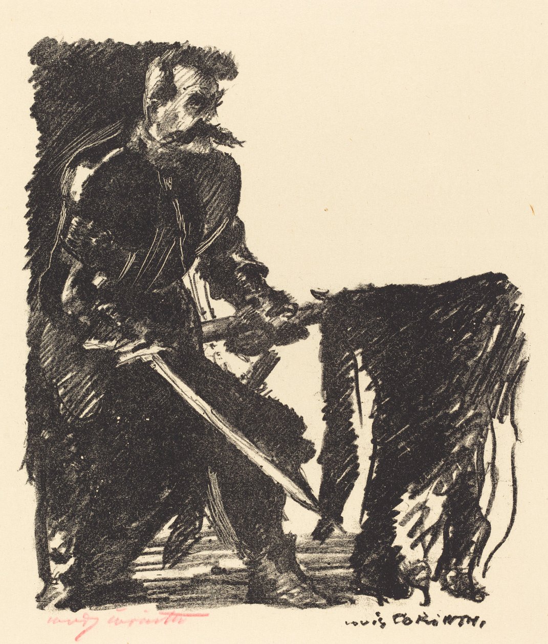 Fanebärare, 1915. av Lovis Corinth