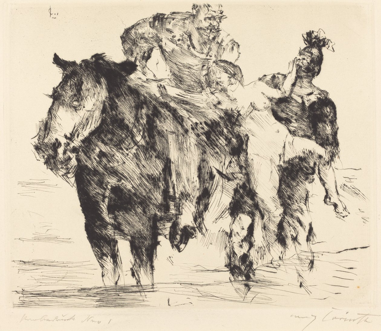 kvinna rånare (våldtäkt) av Lovis Corinth