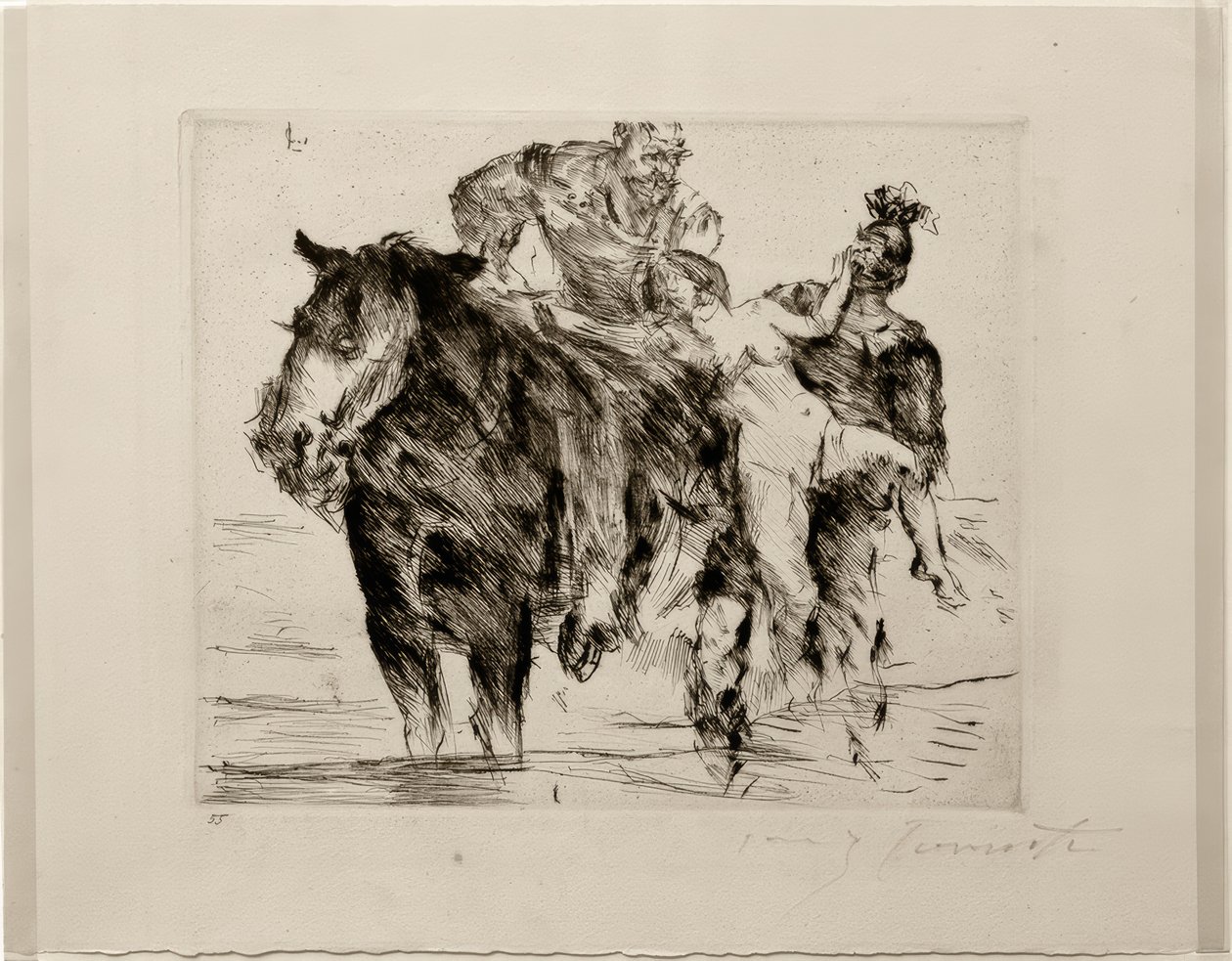 Kvinnarån av Lovis Corinth