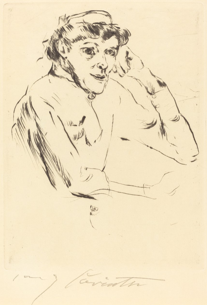 Undersköterska, 1914. av Lovis Corinth