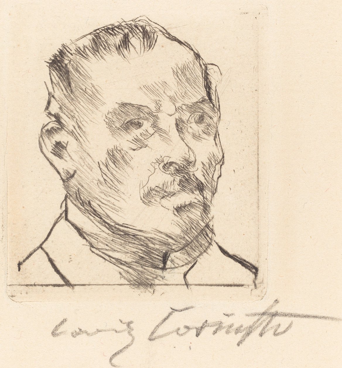 Självporträtt – Huvud av Lovis Corinth