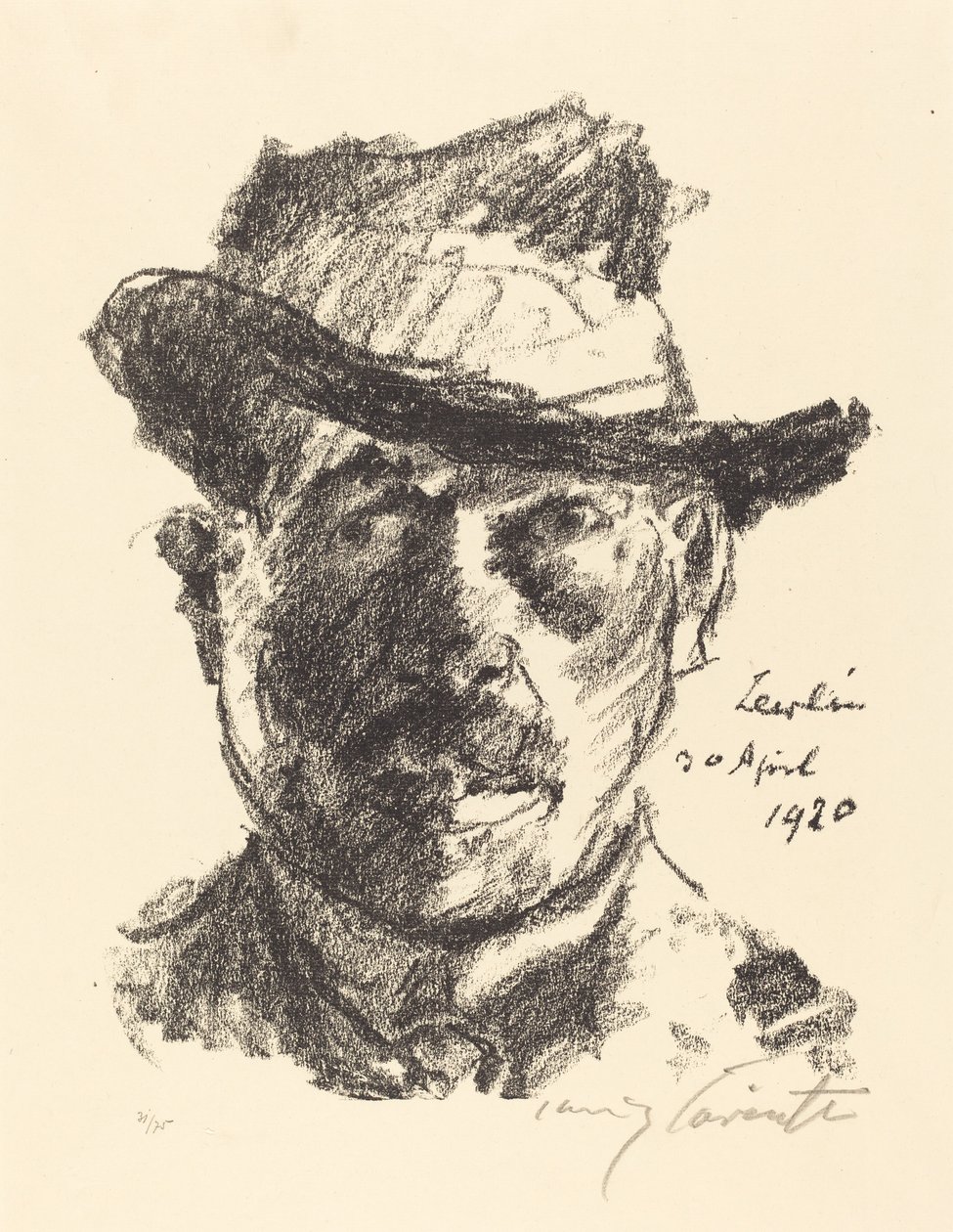 Självporträtt, 1920. av Lovis Corinth