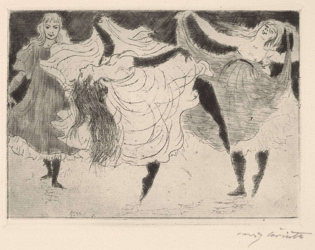 Dansare Dansare, 1895. av Lovis Corinth