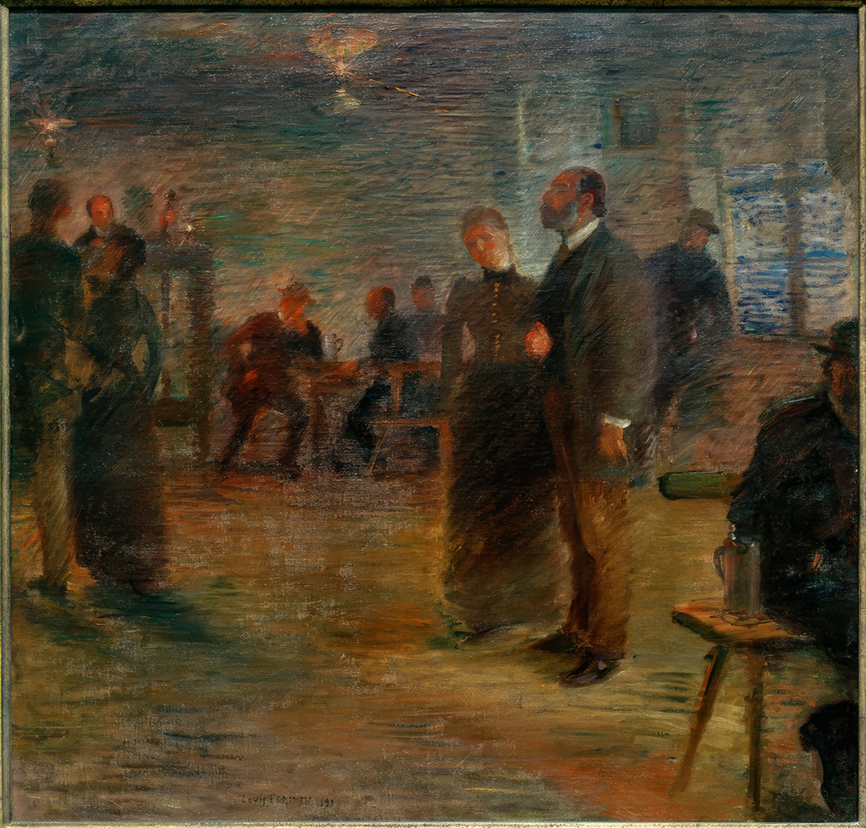 Danspaus på Leistikow av Lovis Corinth