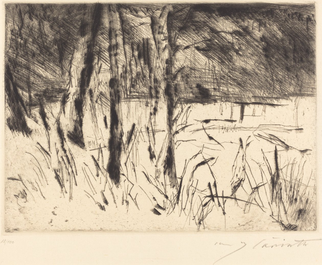Tiergarten zoologiska trädgård, 1922. av Lovis Corinth