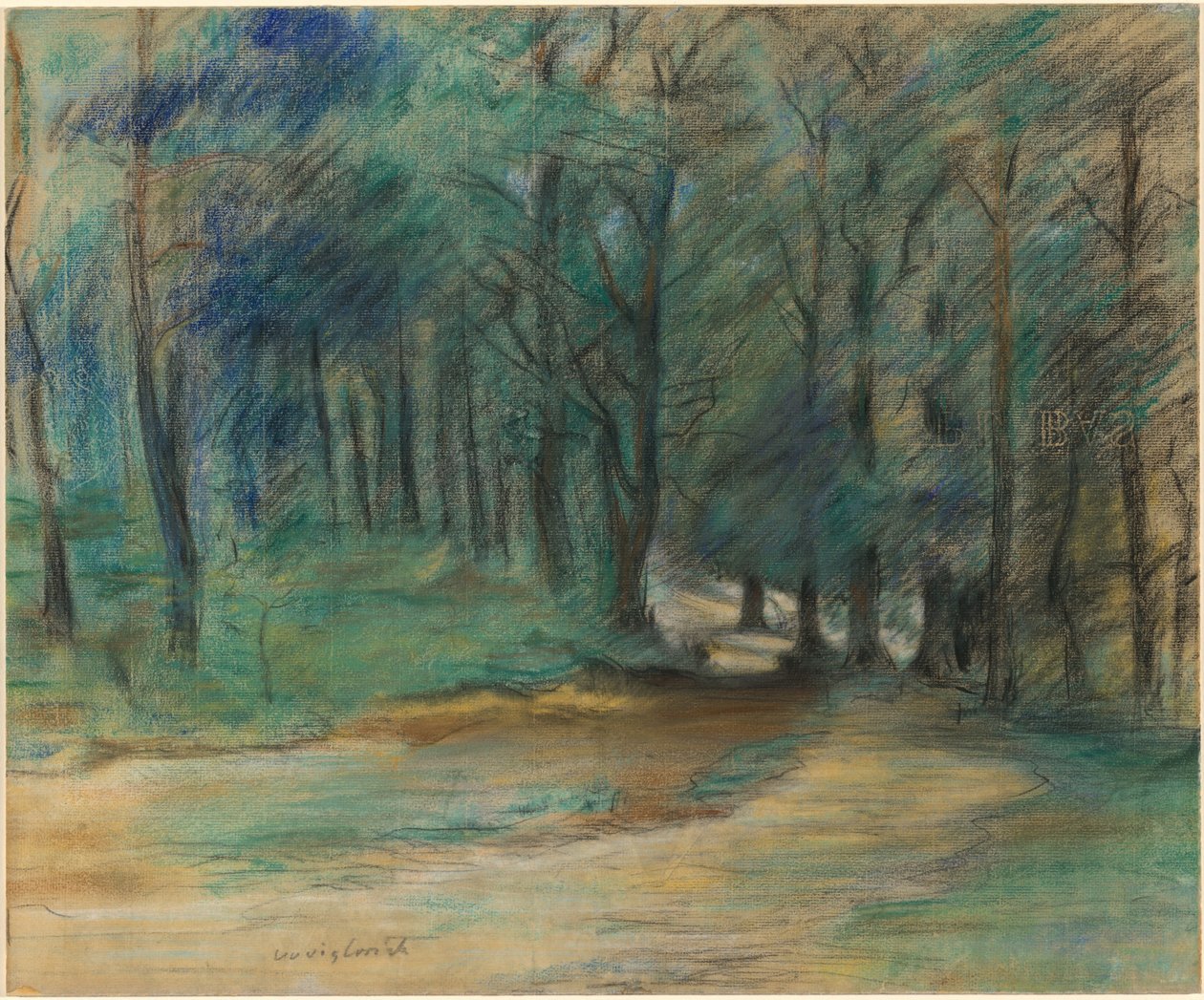 Skogsväg, 1890-talet. av Lovis Corinth
