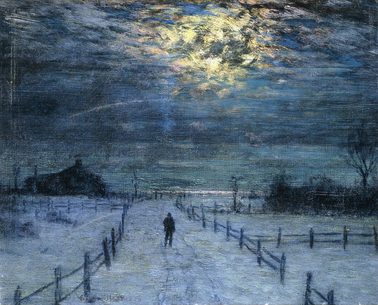 En vinterpromenad av Lowell Birge Harrison