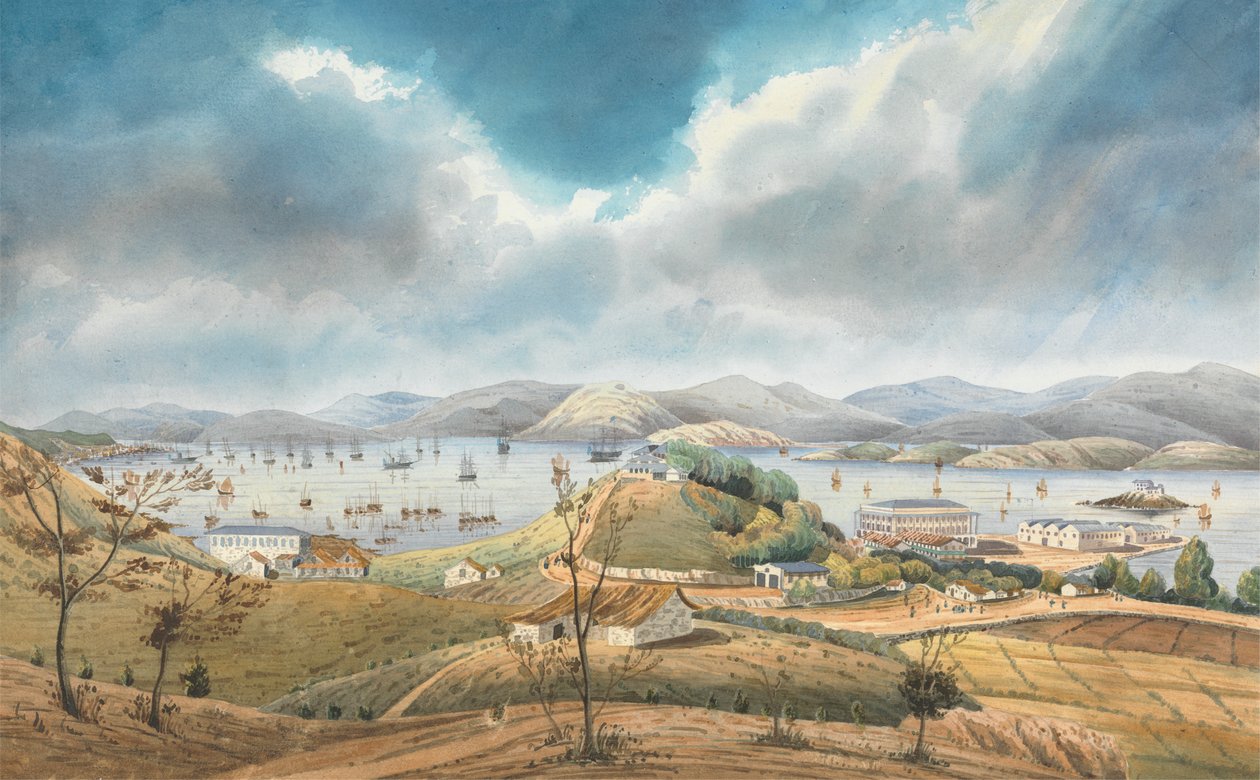 Hong Kongs hamn av Lt. Humphrey John Julian