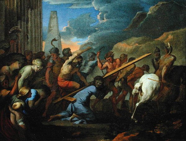 Bärande av korset, ca 1640 av Lubin Baugin