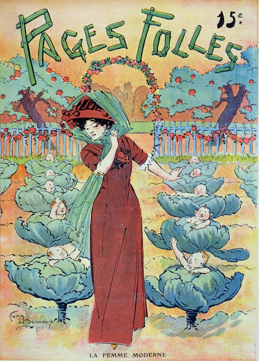 The Modern Woman in a Cabbage Field, från 