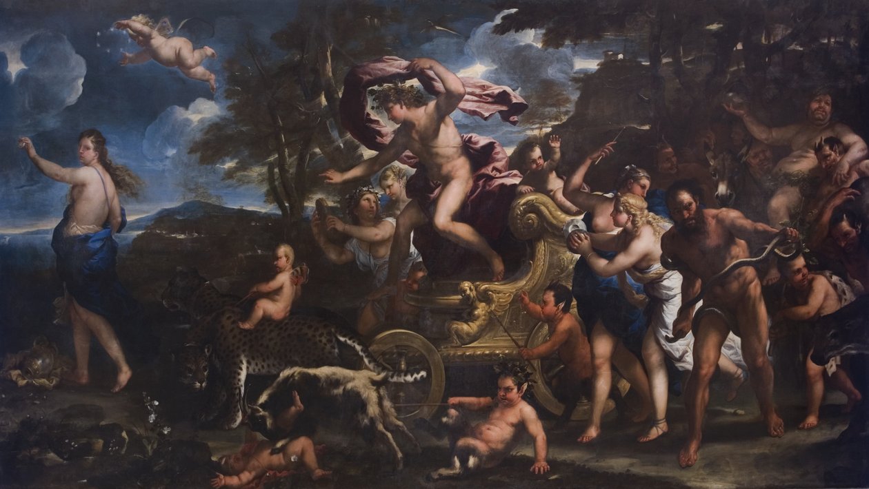 Bacchus och Ariadne, 1677 av Luca Giordano