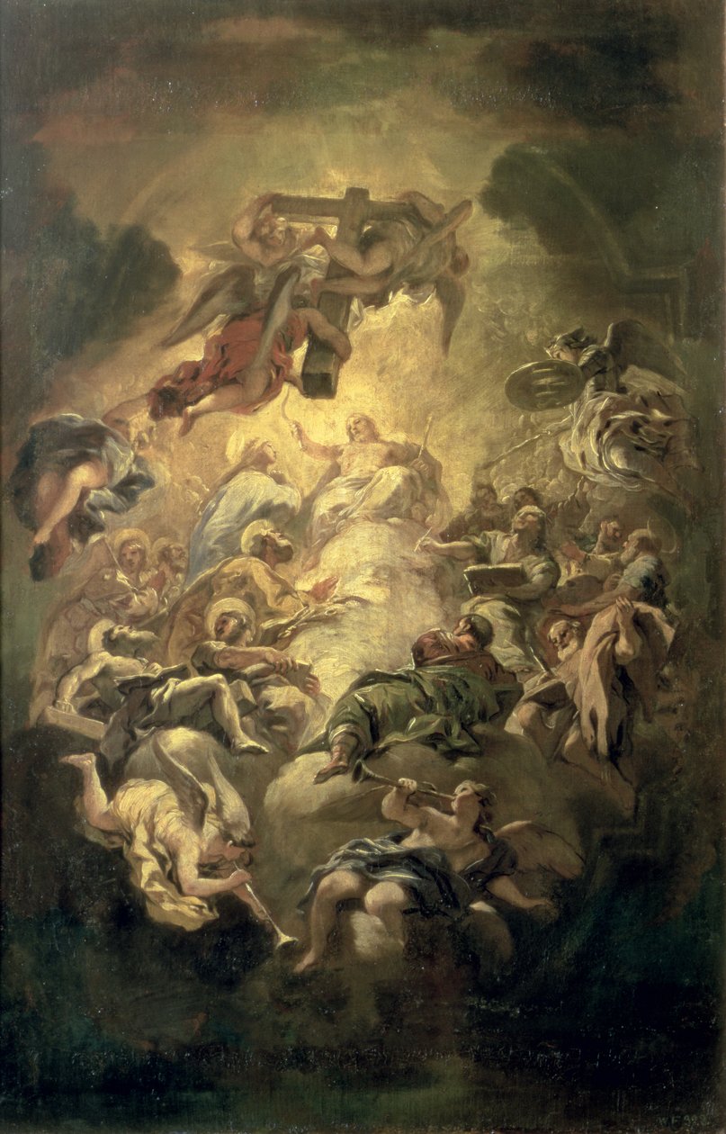 Kristus i härlighet av Luca Giordano