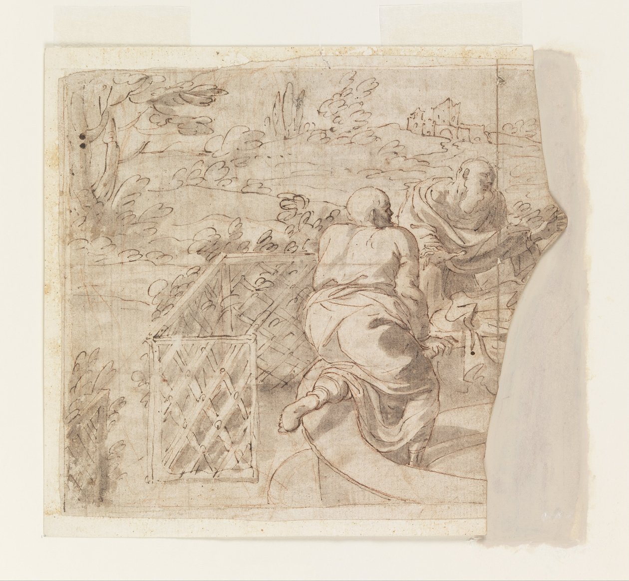 Design for Susanna and the Elders av Luca Giordano