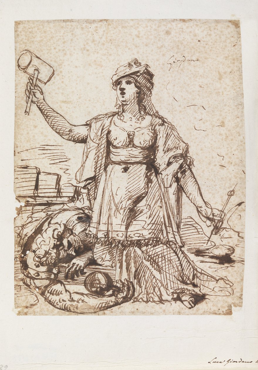 Jael and Sisera av Luca Giordano