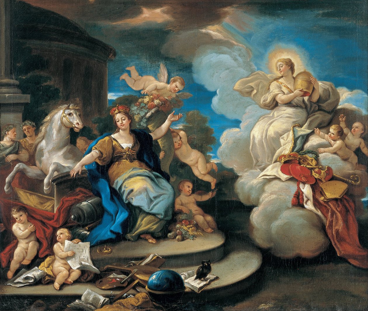 Series of the Four Parts of the World. Europe av Luca Giordano