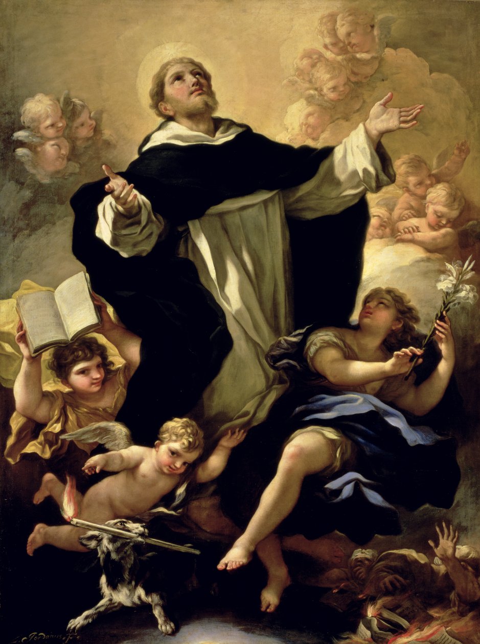 Den helige Dominikus, 1170-1221 av Luca Giordano