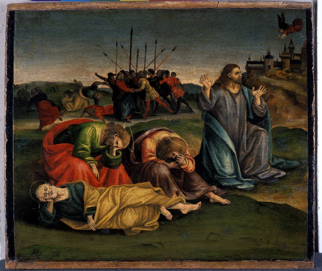 Kristus på Oljeberget, ca 1507 (tempera på poppelträ) av Luca Signorelli