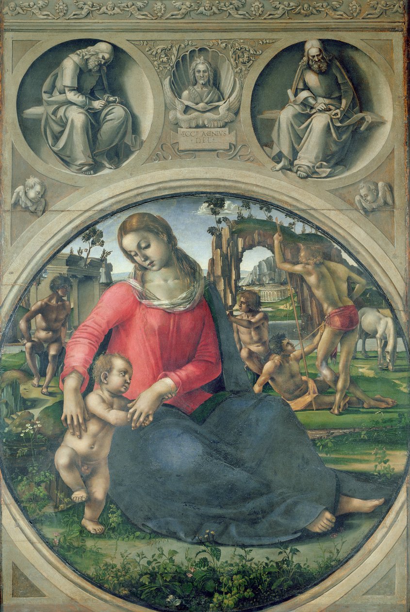 Madonna med barn, 1490-95 av Luca Signorelli