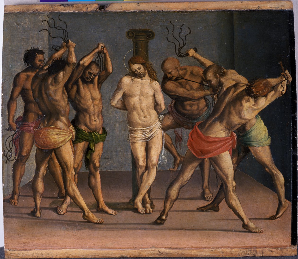 The Flagellation of Christ, c.1507 (tempera på poppelträ) av Luca Signorelli