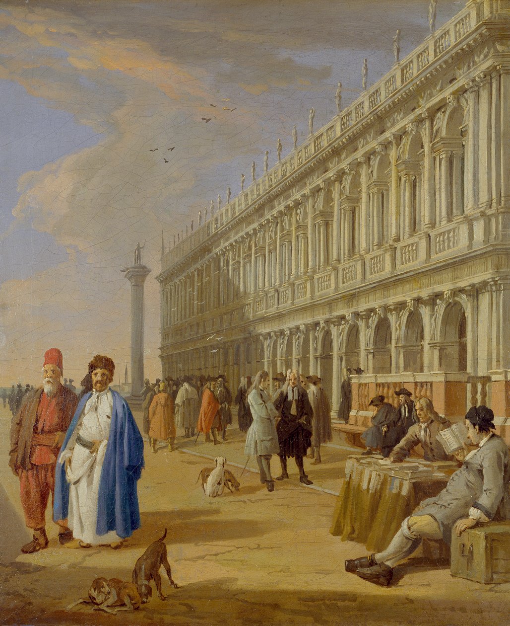 Piazzetta, Venedig, 1720-1729 av Luca Carlevarijs