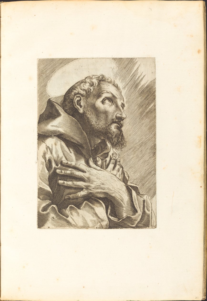 Den helige Franciskus av Assisi av Luca Ciamberlano
