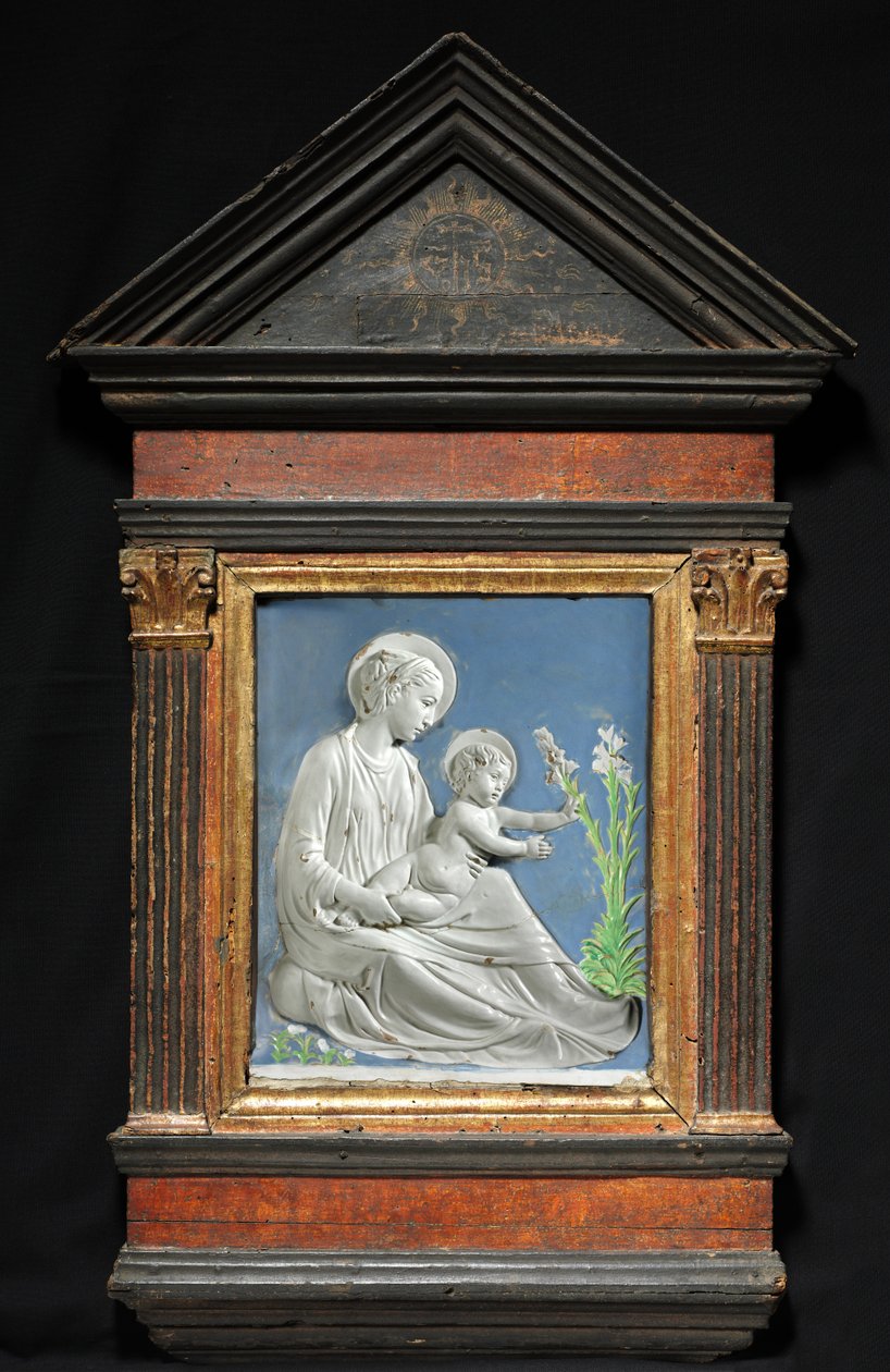 Madonna och barn, ca. 1460-1470. av Luca Della Robbia