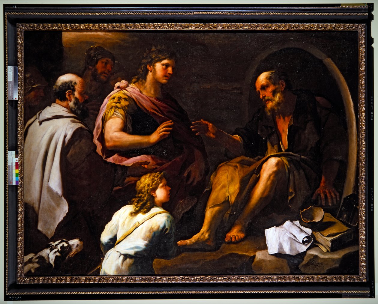 Alexander  Diogenes (målning) av Luca Giordano