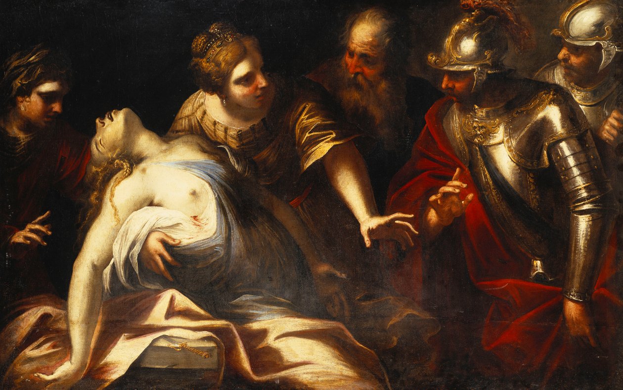 Lucretias död, av Luca Giordano