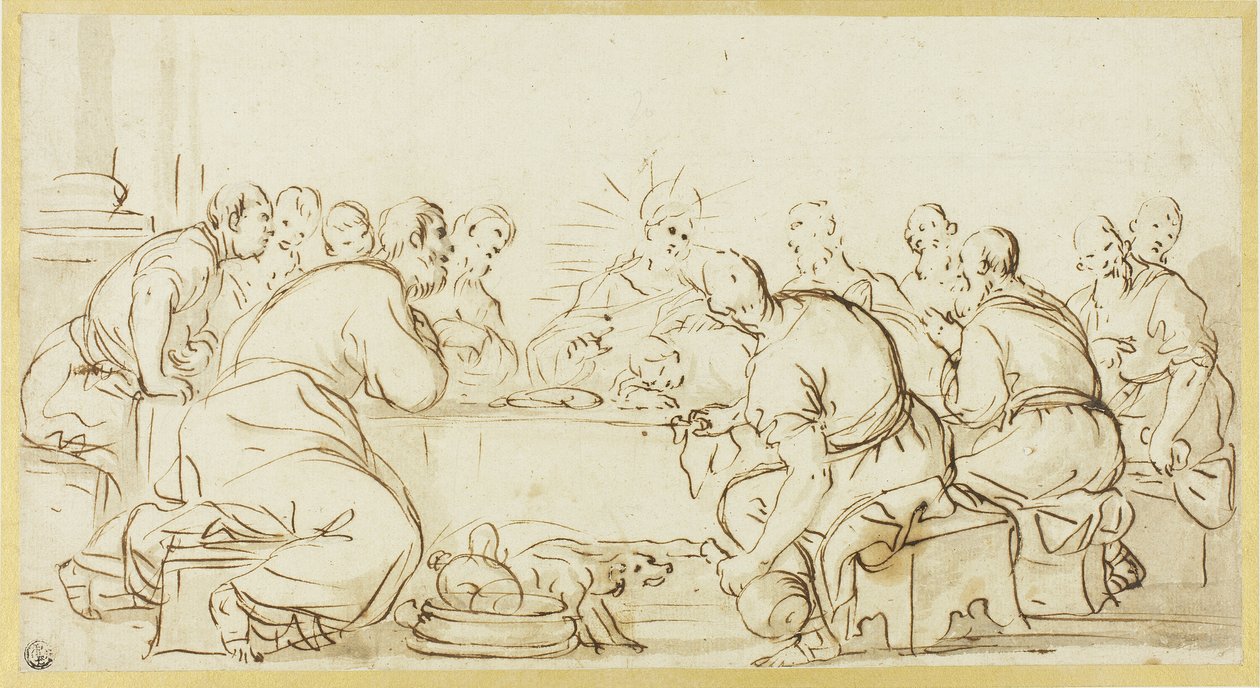 Sista måltiden av Luca Giordano