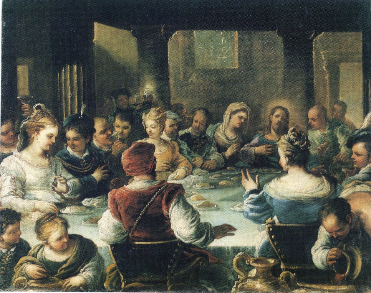 Bröllopet i Kana av Luca Giordano