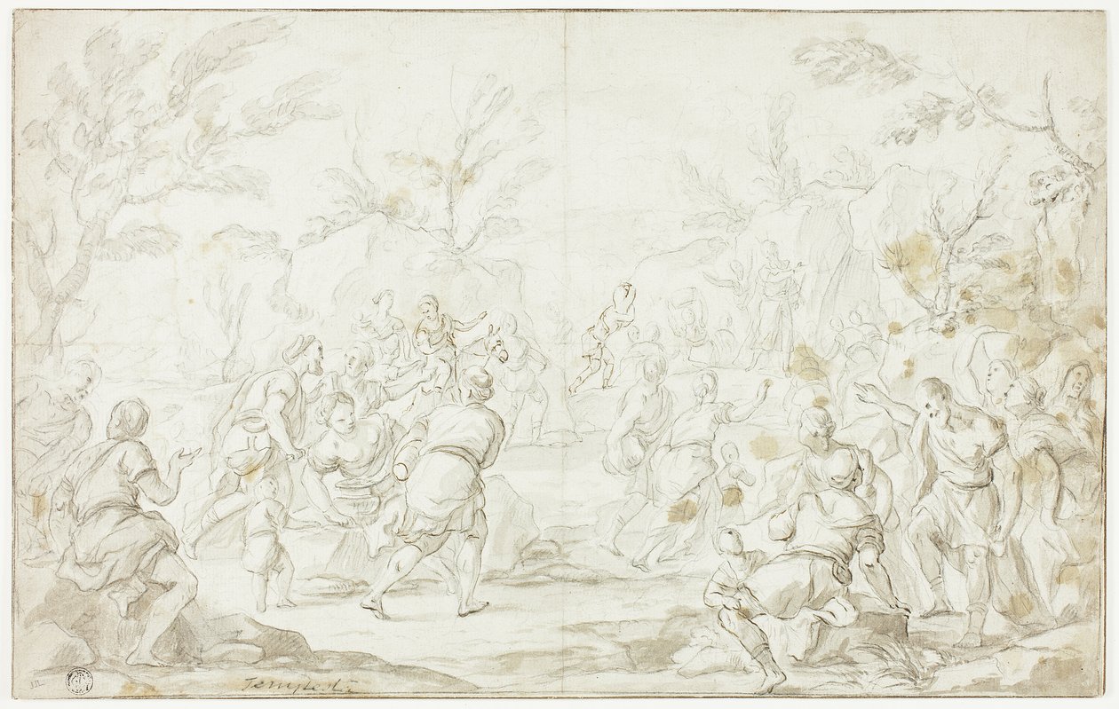 Moses slår mot klippan av Luca Giordano