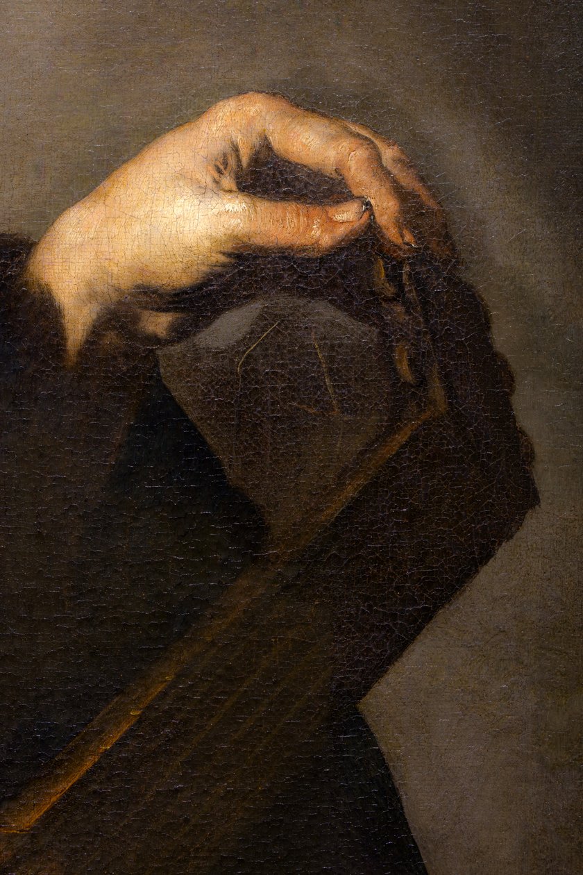 Musiker som stämmer sin luta (detalj) av Luca Giordano
