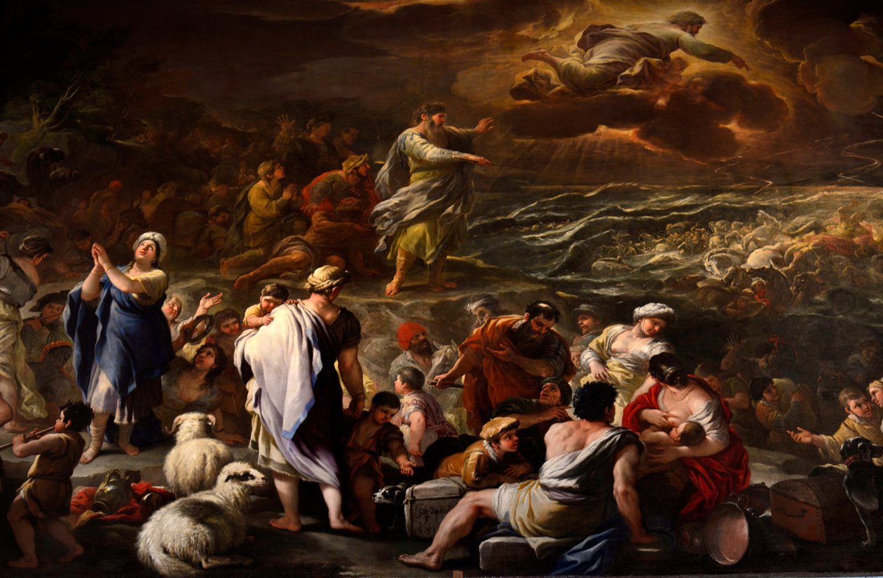 Delning Röda havet av Luca Giordano