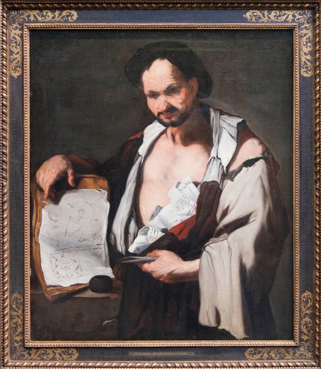 Filosofen Thales från Miletos av Luca Giordano
