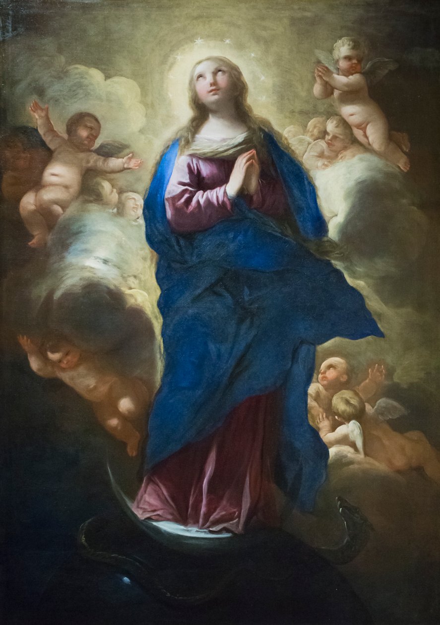 Den obefläckade befruktningen av Luca Giordano