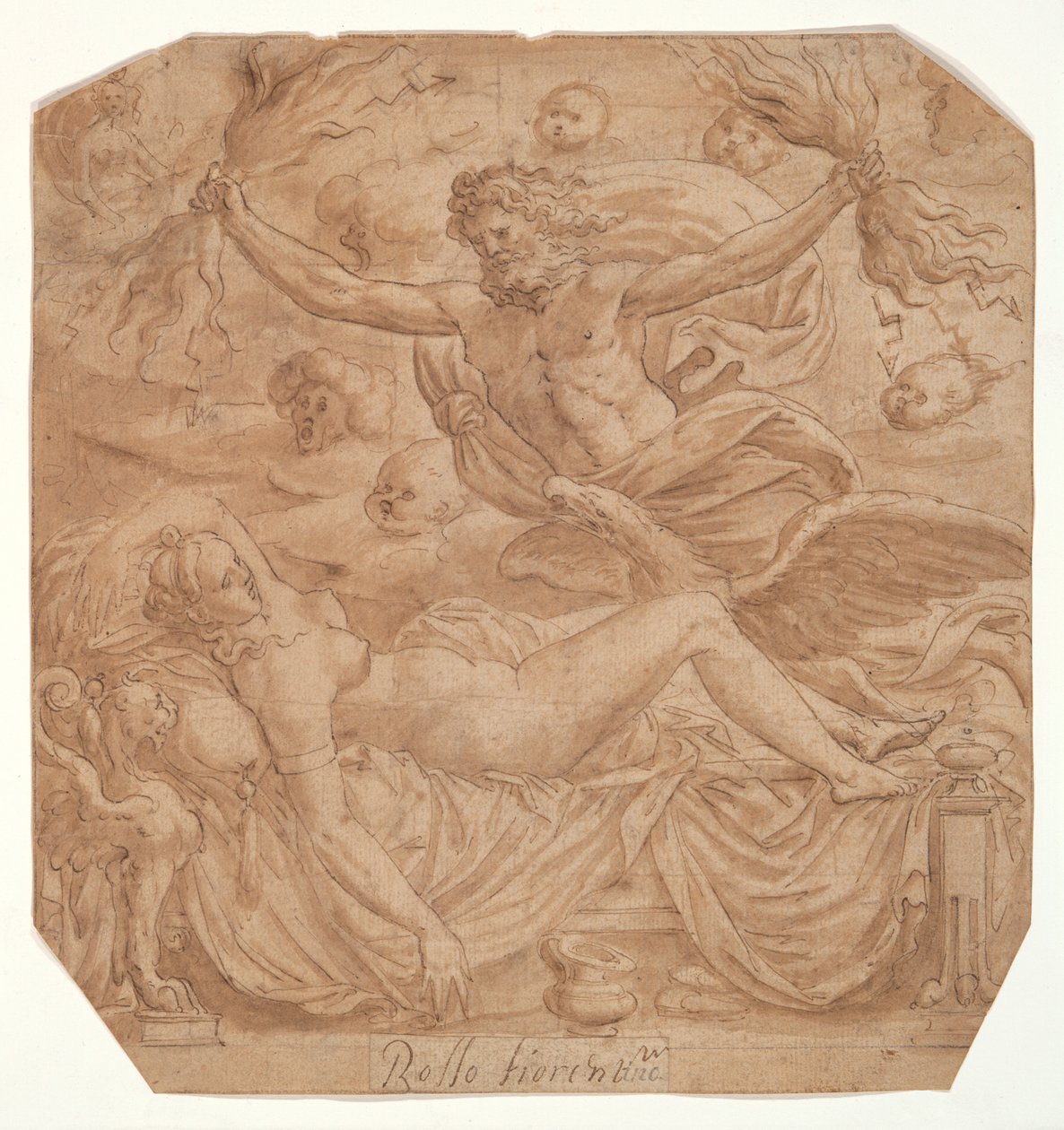 Jupiter och Semele av Luca Penni