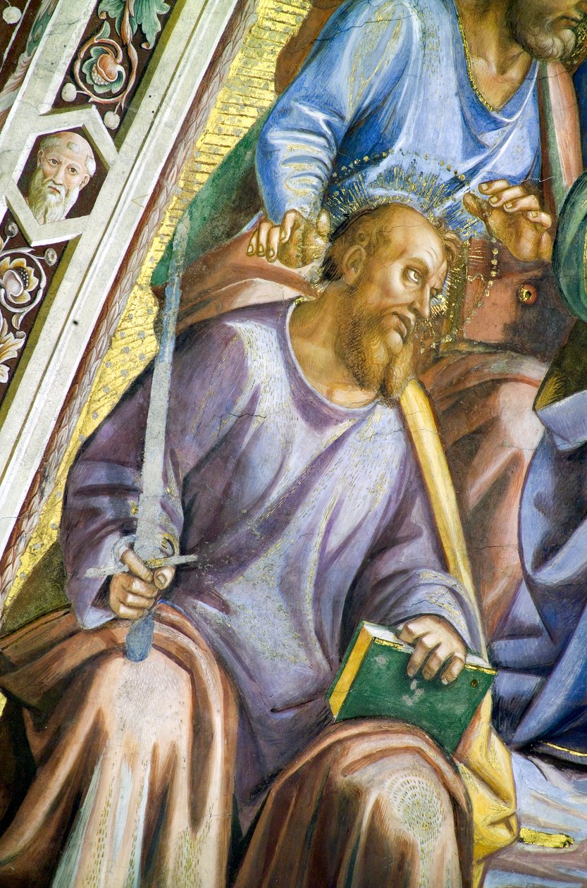Apostlar, detalj av Paulus av Luca Signorelli