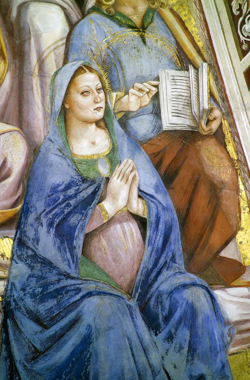 Apostlar, detalj av Jungfru av Luca Signorelli