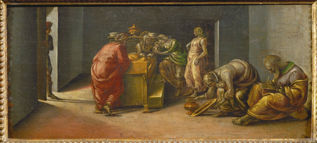 Johannes Döparens födelse ... av Luca Signorelli