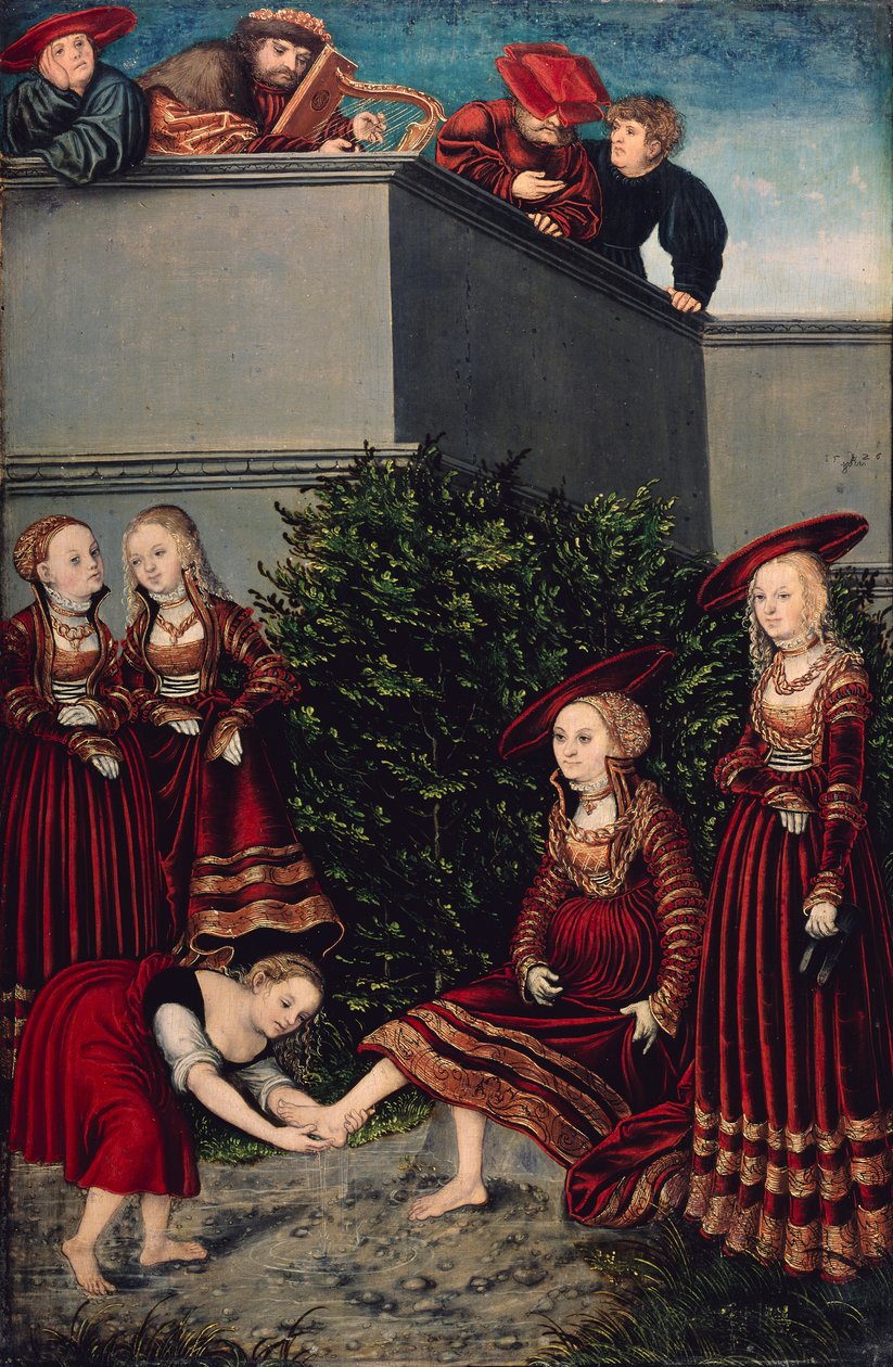David und Bathseba  av Lucas Cranach the Elder