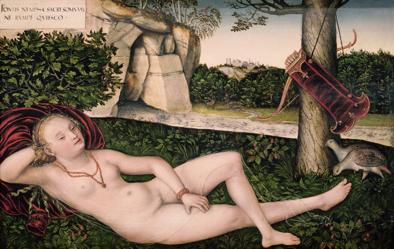 Diana Resting, eller The Nymph of the Fountain, 1537 av Lucas Cranach the Elder