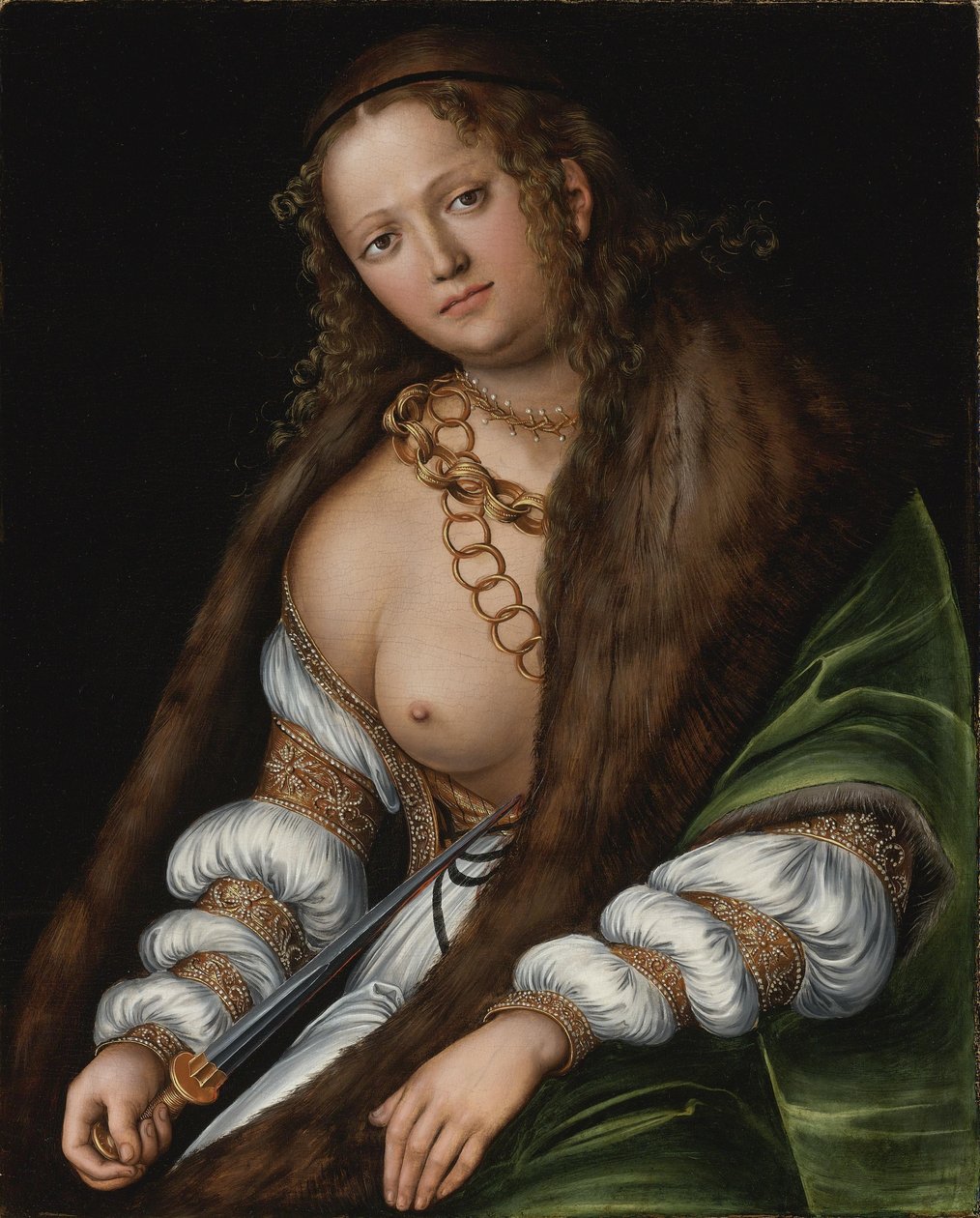Lucretia  av Lucas Cranach the Elder