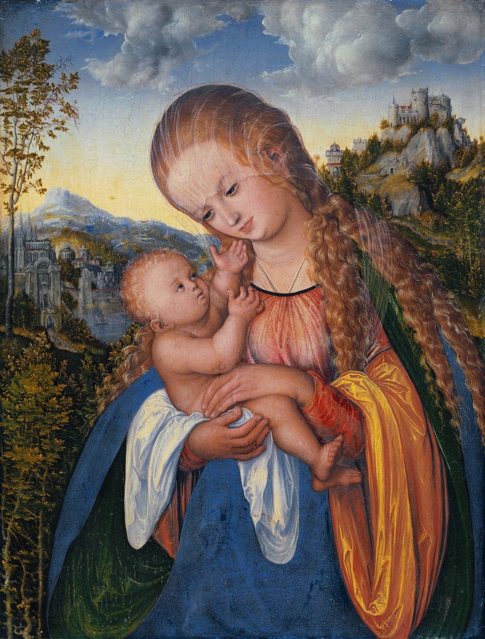 Madonna mit Kind  av Lucas Cranach the Elder