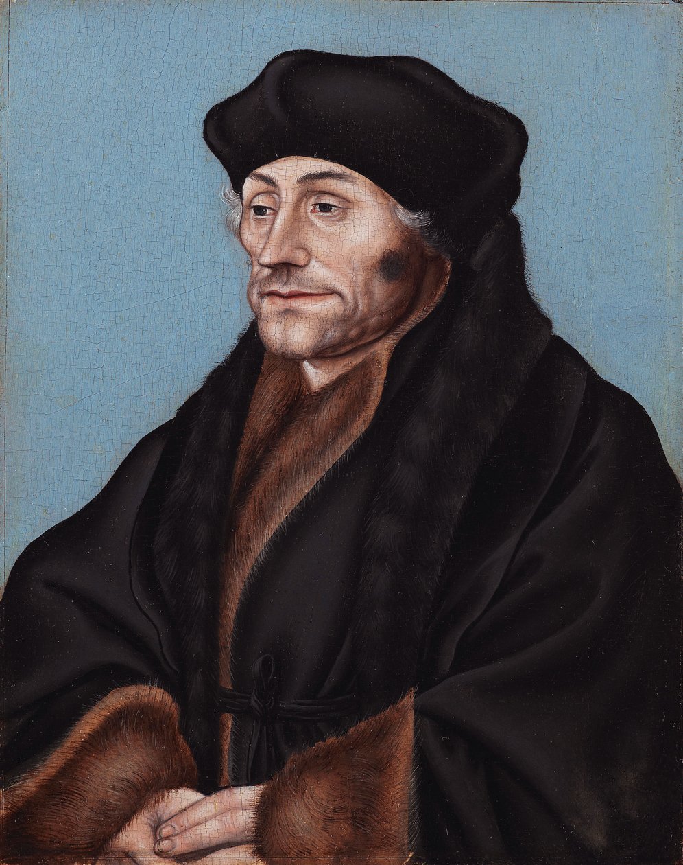 Portrait of Desiderius Erasmus av Lucas Cranach the Elder