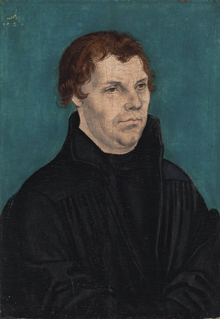 Porträt Martin Luther  av Lucas Cranach the Elder