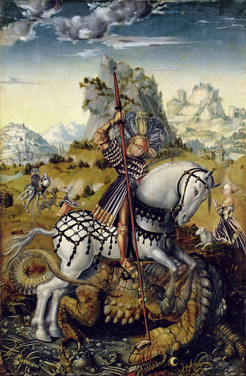St George av Lucas Cranach the Elder