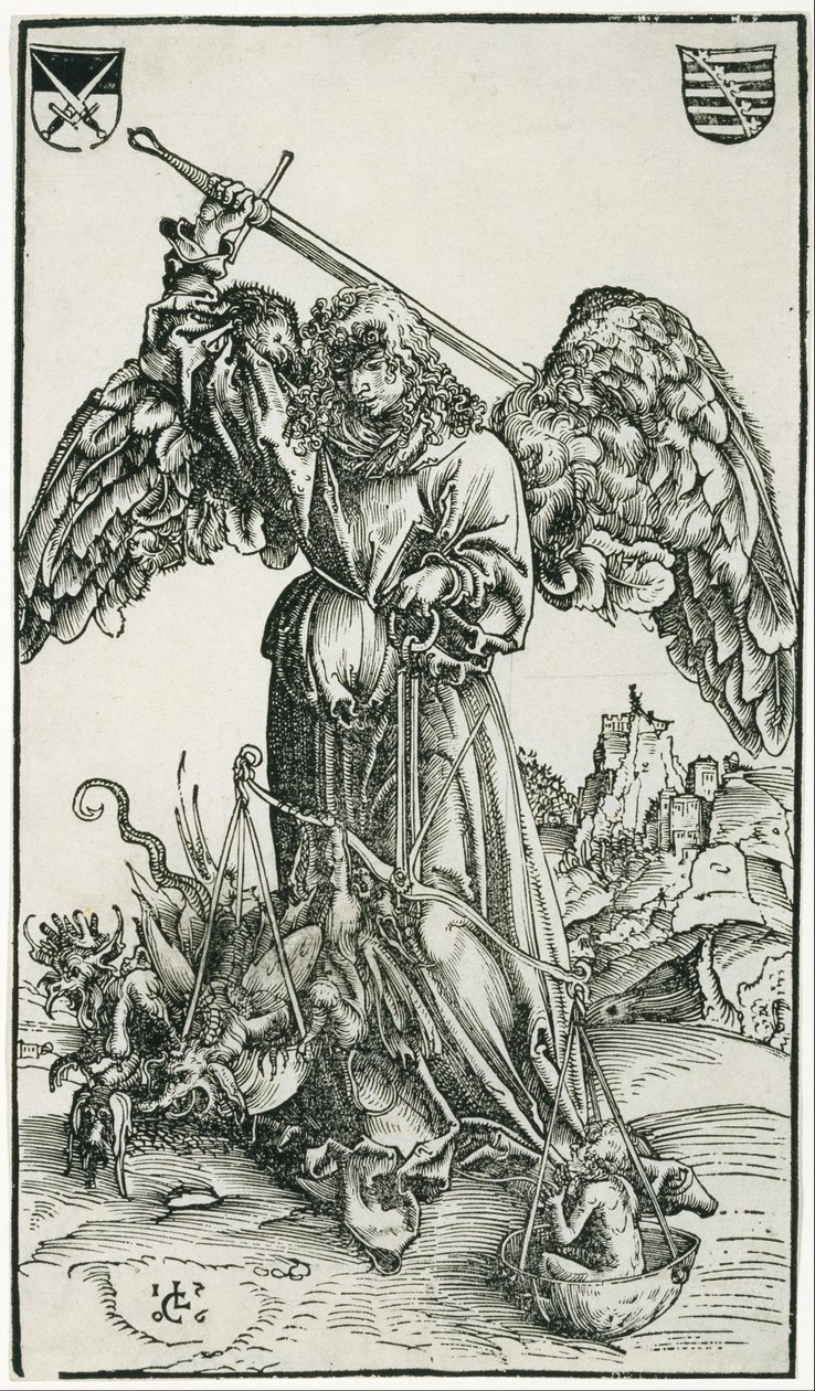 St Michael av Lucas Cranach the Elder