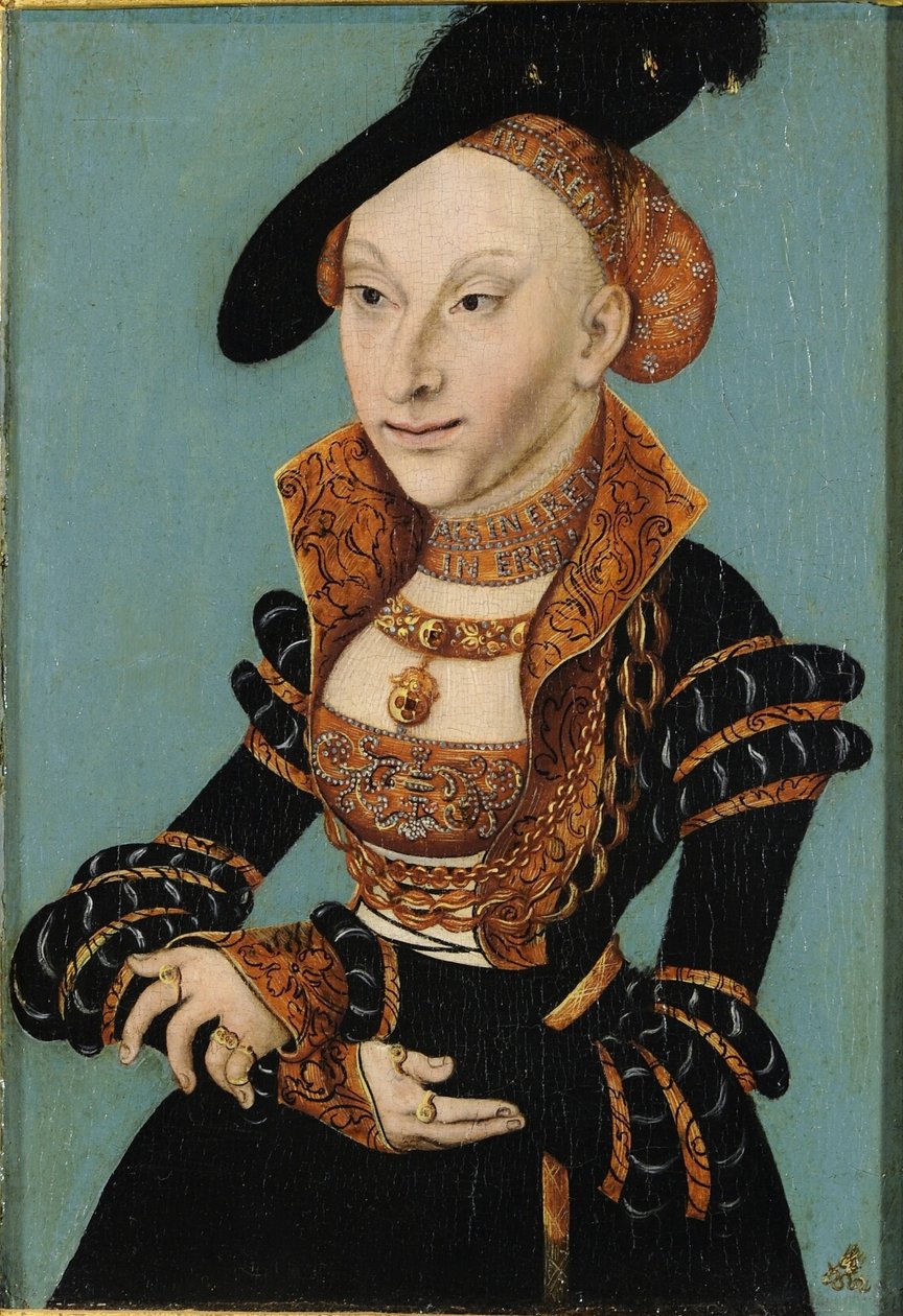 Sybille von Cleve  av Lucas Cranach the Elder